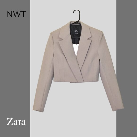 Zara Jackets & Blazers - NWT Zara Cropped Blazer, S